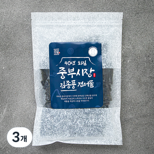 주일 40년 외길 중부시장 김종풍 깊은풍미 자른다시마, 100g, 3개