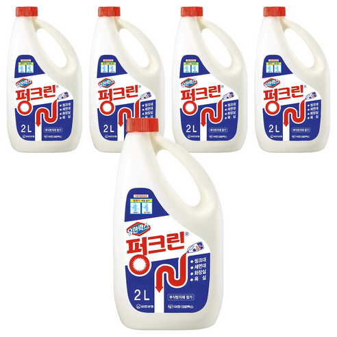 펑크린 배수구세정제, 2L, 5개