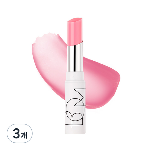 비오엠 듀이 립밤, 03 퓨어핑크, 4.5g, 3개