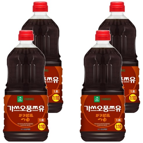 이엔푸드 가스오풍 쯔유, 1.8L, 4개