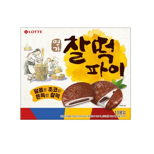 롯데제과 명가 찰떡파이, 350g, 1개