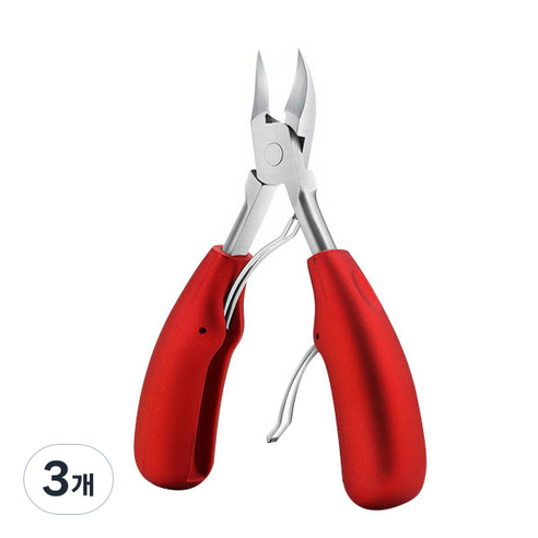 카카스 네일용 고급 체인커팅니퍼, 레드, 3개