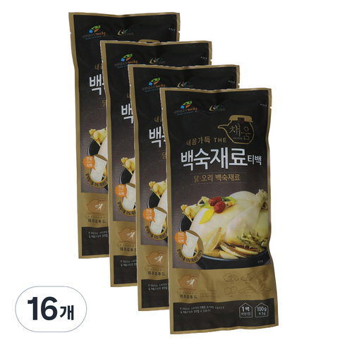 한국감초영농조합법인 내몸가득 THE채움 백숙재료 티백, 16개, 100g