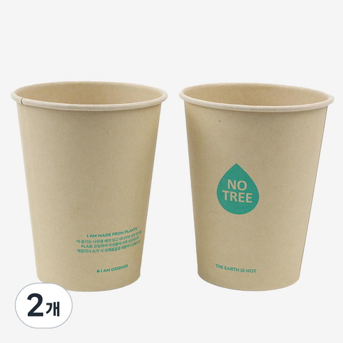 아이엔피 PLA코팅 대나무 종이컵 360ml 50p, 50개입, 2개