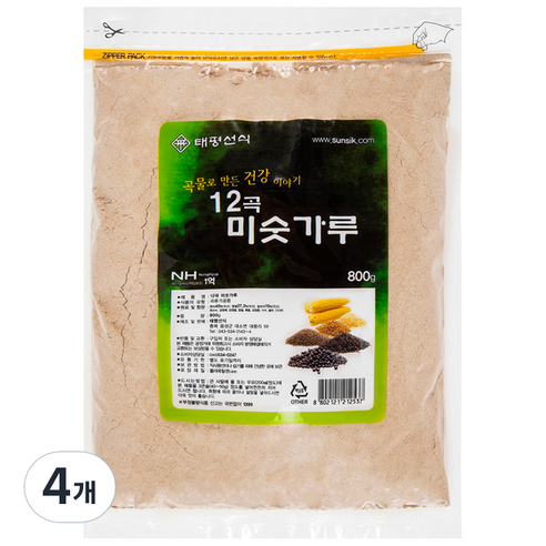 태평 12곡 미숫가루, 4개, 800g