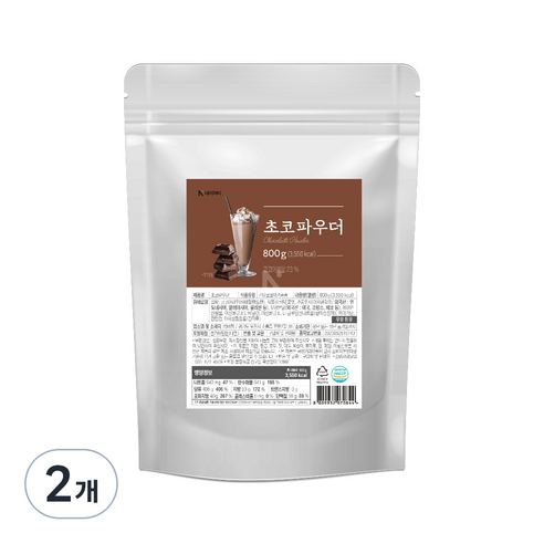네이쳐티 초코 파우더, 800g, 1개입, 2개