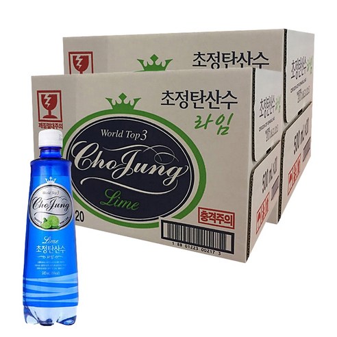 일화 초정탄산수 라임  500ml, 40개