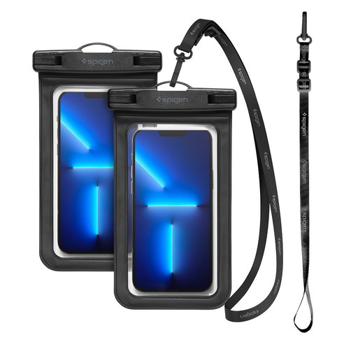 슈피겐 스마트폰 방수팩 아쿠아쉴드 A601 AMP04523, 블랙, 2개 Best Top3