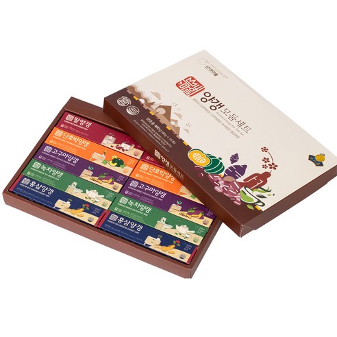 산내마을 양갱 모둠 5종 x 40g x 2p 세트, 400g, 3박스