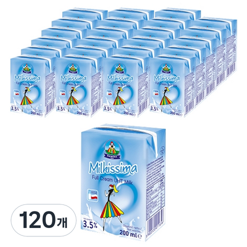 밀키스마 멸균우유, 200ml, 120개