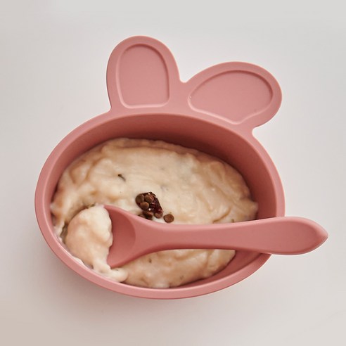 안전하고 사랑스러운 아띠래빗 토끼 실리콘 흡착볼로 행복한 식사 시간을 선물하세요!