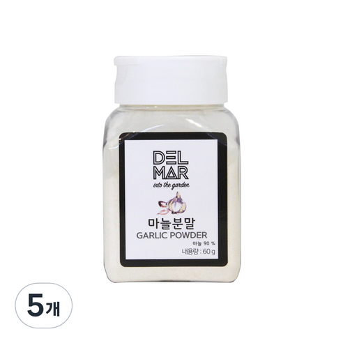 딜리셔스마켓 마늘 분말 소형, 60g, 5개