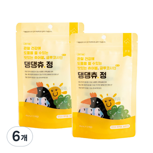 베터 반려동물 댕댕츄정 영양제 12p, 뼈/관절강화, 6개
