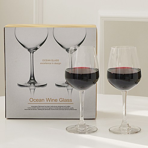 오션글라스 메디슨 레드와인잔, 425ml, 2개입