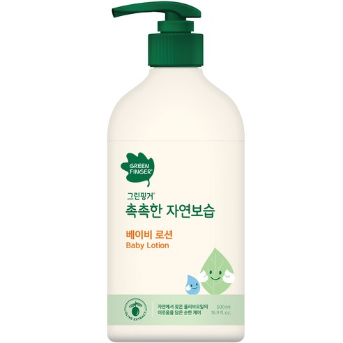   그린핑거 촉촉한 자연보습 베이비 로션, 500ml, 1개