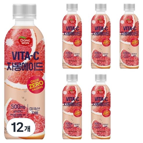 동원 비타C 자몽에이드, 500ml, 12개