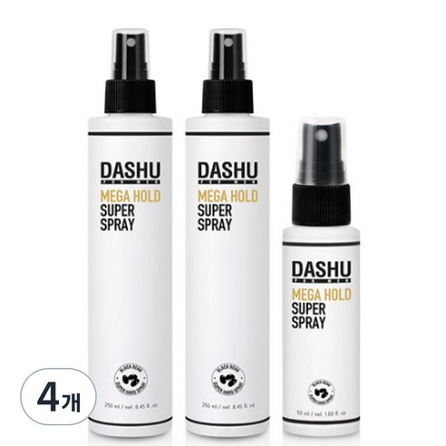 다슈 포 맨 프리미엄 메가 홀드 슈퍼 스프레이 250ml 2p + 50ml, 4개