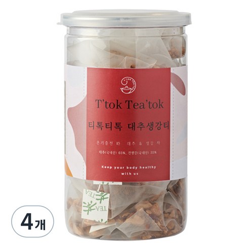 모닝풀 티톡티톡 대추생강티, 1.5g, 40개입, 4개