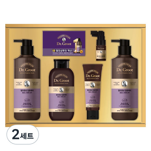 닥터그루트 LG생활건강 품격과 사랑을 담은 헤어 선물세트 + 쇼핑백, 2세트