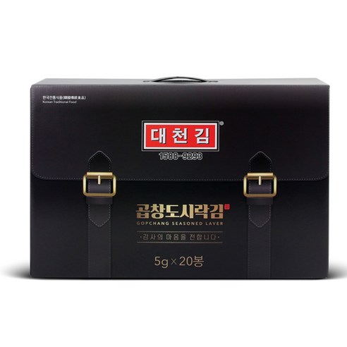 대천김 곱창 도시락김 5g, 20개