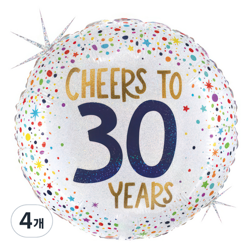 그라보벌룬 은박풍선, Cheers 30살 생일, 4개