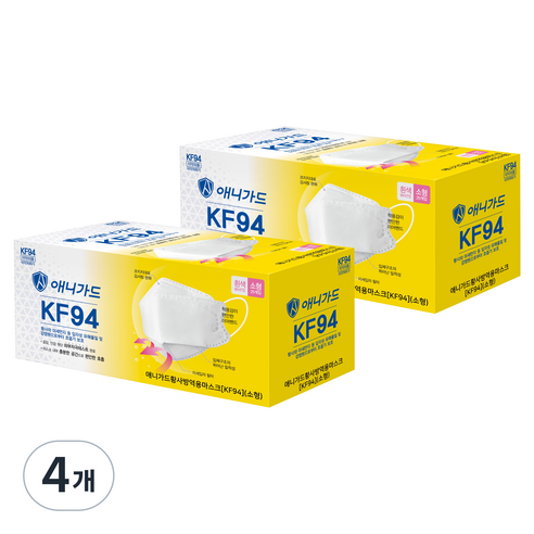 애니가드 황사 방역용 마스크 소형 KF94, 25개입, 4개, 화이트
