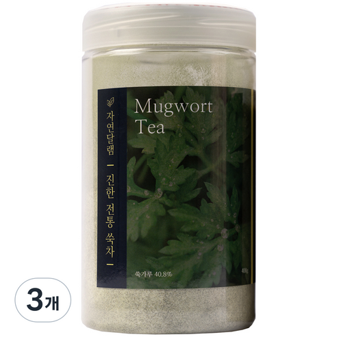 자연달램 진한 전통 쑥차, 400g, 1개입, 3개