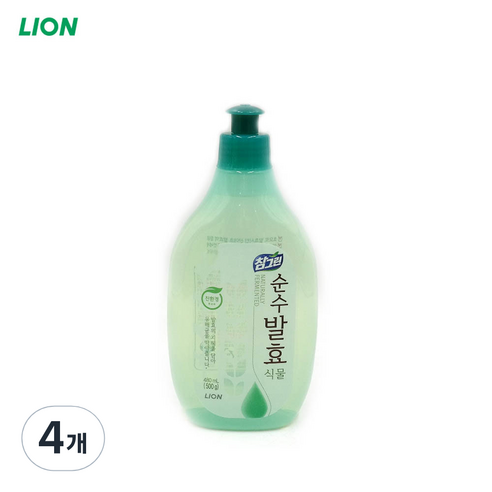 참그린 순수발효 식물 주방세제, 4개, 500g