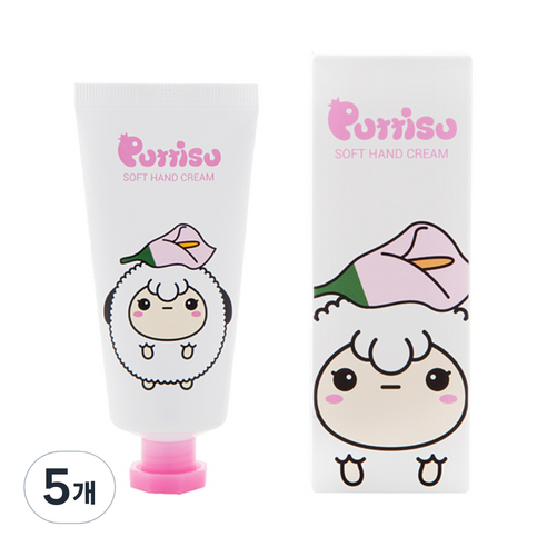 뿌띠슈 보들보들 핸드크림 01 릴리, 35ml, 5개