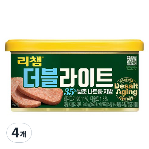 리챔 동원 더블라이트, 200g, 4개
