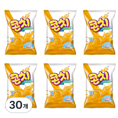 크라운 콘치 크림치즈 과자, 66g, 30개