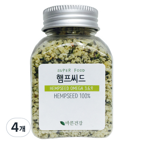 바른건강 햄프씨드, 100g, 4개