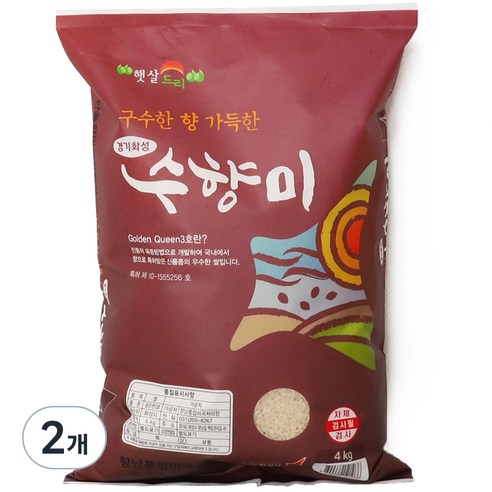 수향미 골든퀸 3호 백미 상등급, 10kg, 4개