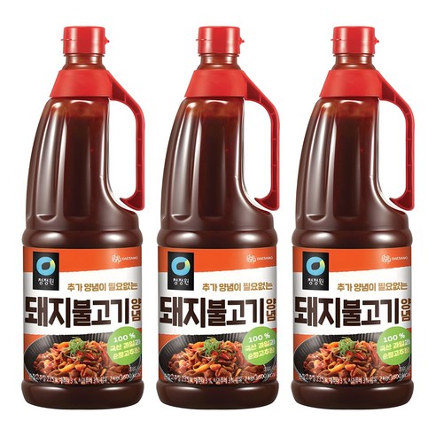청정원 명가 돼지불고기 양념, 2kg, 3개