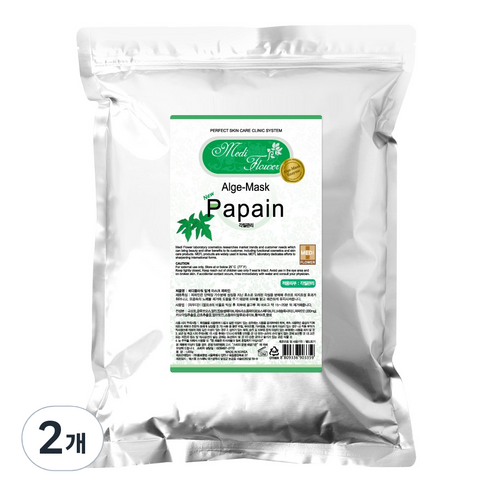 메디플라워 모델링팩 파파인 500g, 1개, 2개