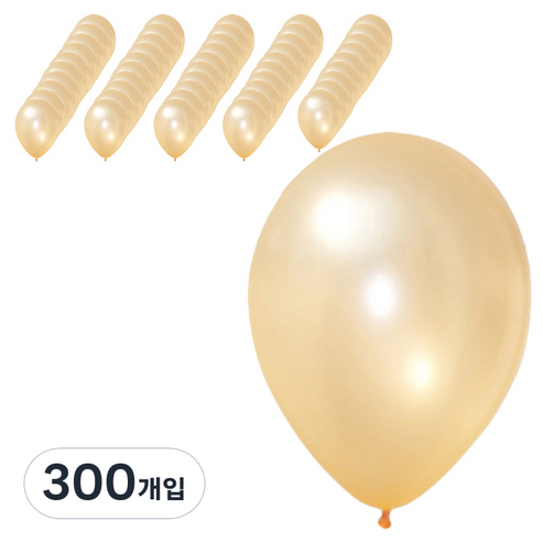 파티팡 라운드 풍선 30cm, 펄피치, 300개입
