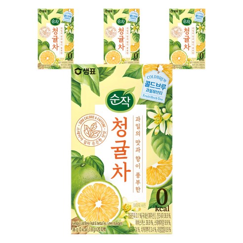 순작 청귤차, 1.8g, 20개입, 4개