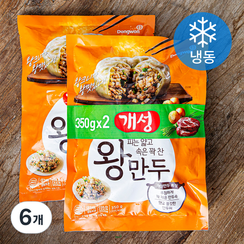 개성 왕만두 (냉동), 350g, 6개