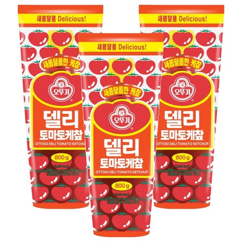 오뚜기 델리 토마토 케찹, 800g, 3개