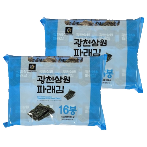 광천삼원푸드 파래 도시락김, 4g, 32개