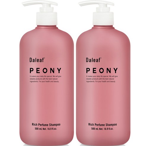 달리프 피오니 리치 탈모 완화 퍼퓸 샴푸 플로럴 피오니, 2개, 500ml