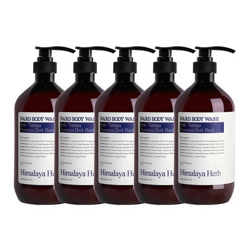 부케가르니 나드 바디워시 라벤더머스크, 1000ml, 5개