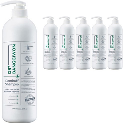 닥터방기원 댄드러프 비듬케어 탈모샴푸, 1000ml, 6개
