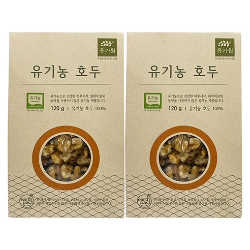 유가원 유기농 호두, 120g, 2개