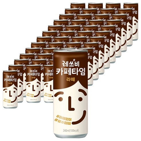 레쓰비 카페타임 라떼, 240ml, 60개