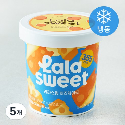 라라스윗 치즈케이크 아이스밀크 (냉동), 474ml, 1개입, 5개