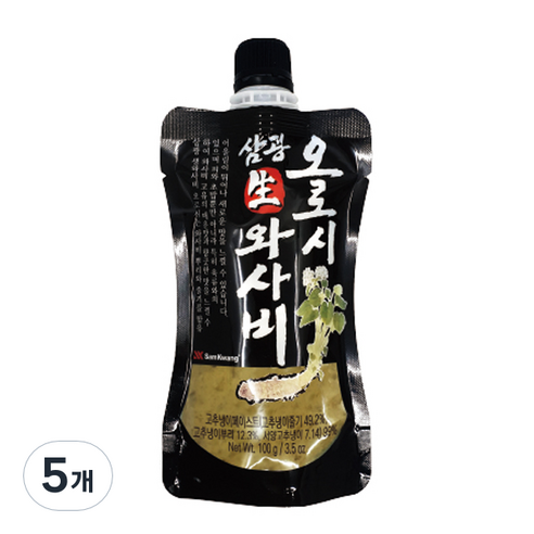 SamKwang 생와사비 오로시, 5개, 100g