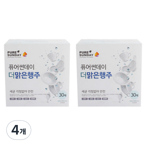 퓨어썬데이 더 맑은행주, 30개, 4개