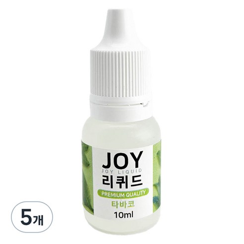 아로마조이 조이리퀴드 슬라임 향료 10ml, 5개, 타바코
