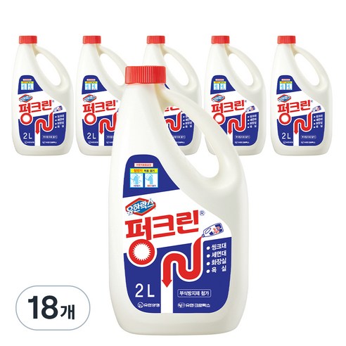 펑크린 배수구세정제, 2L, 18개